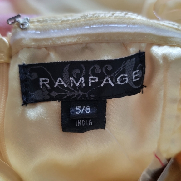 Rampage‎ Strapless Ombre Chiffon Maxi Prom Bridesmaid Formal Dress Junior 5/6 - Picture 2 of 14